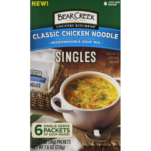 Soup, Broth & Bouillon Bear Creek Country Kitchens Classic Chicken Noodle Singles Microwavable Soup Mix hero