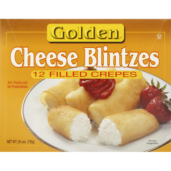 Kosher Foods Golden Blintzes, Cheese hero