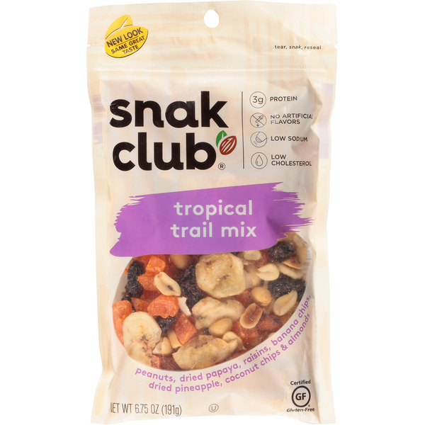 Trail Mix & Snack Mix Snak Club Trail Mix, Tropical hero