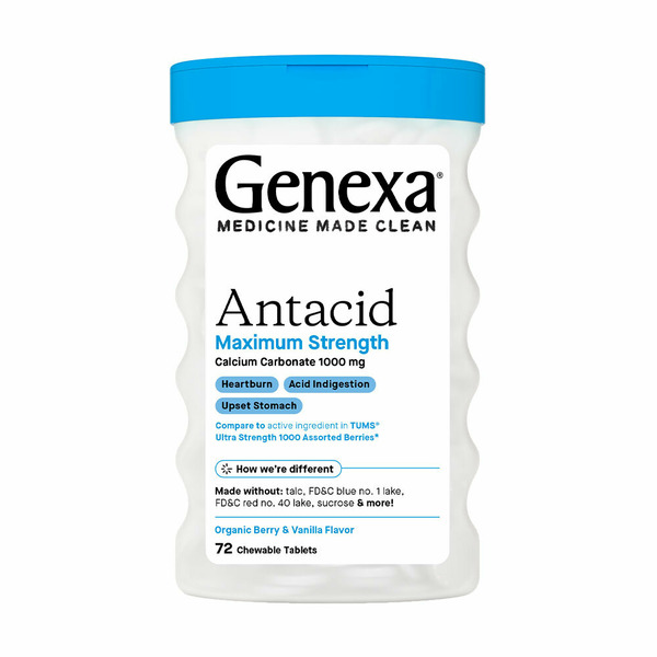 Vitamins & Supplements Genexa Antacid Maximum Strength, Organic Berry hero