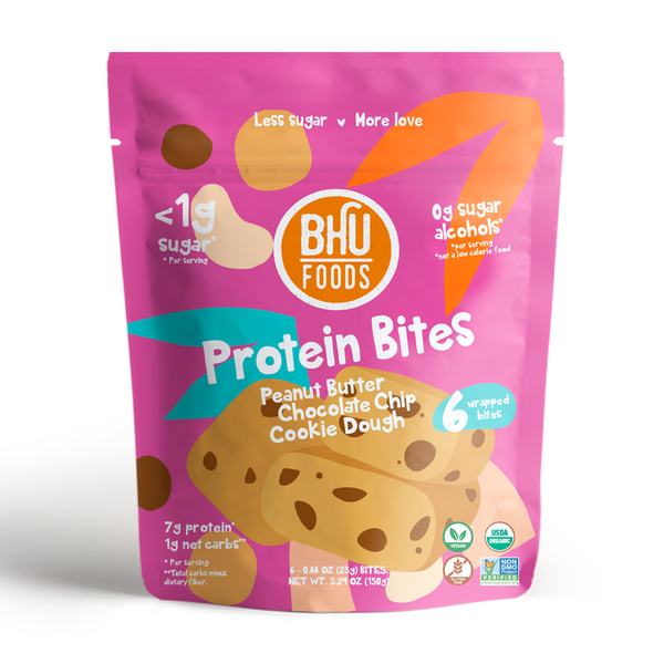 Vitamins & Supplements Bhu Foods Protein Bites, Peanut Butter Chocolate Chip Cookie Dough hero