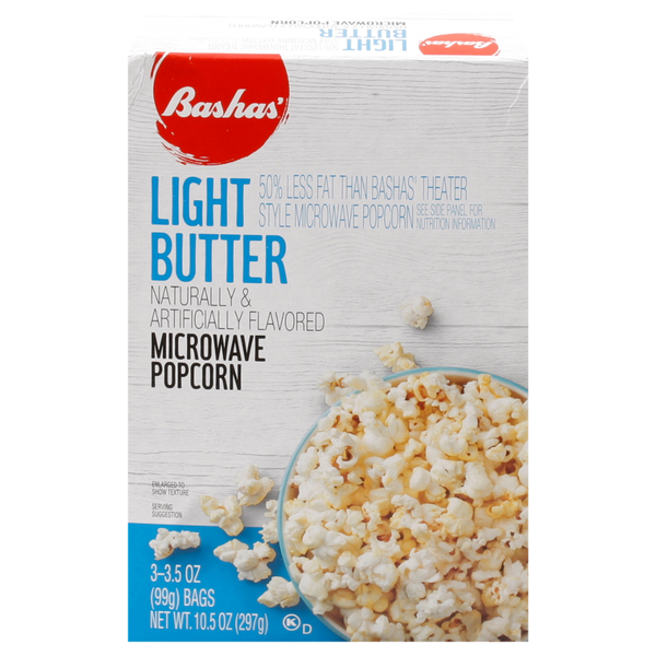 Bashas' Popcorn, Light Butter, Microwave hero