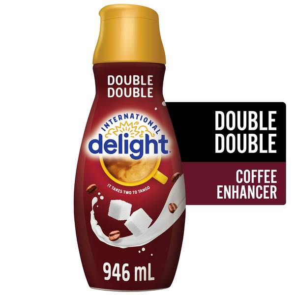 Cream International Delight Double Double Delight, Flavoured Coffee Creamer, 63 Servings hero