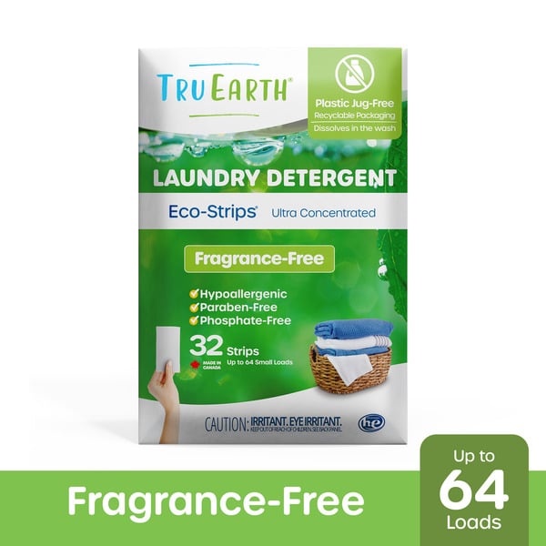 Tru Earth Laundry Detergent Eco-Strips, Fragrance-Free hero