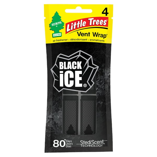 Automotive Little Trees Car Air Freshener, Vent Wrap, Black Ice hero