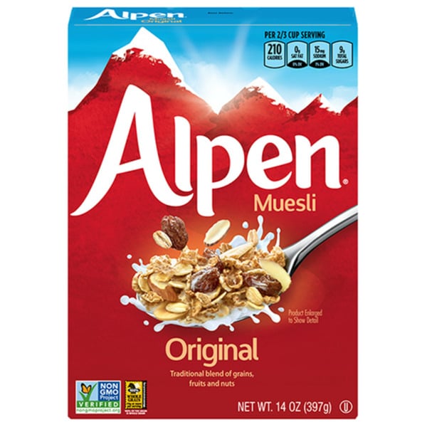 Cereal Alpen Original Swiss Style Muesli Cereal hero