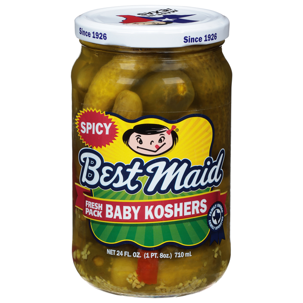 Pickled Goods & Olives Best Maid Pickles, Baby Koshers, Spicy, Fresh Pack hero