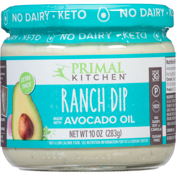 Salad Dressing & Toppings Primal Kitchen Dip, Ranch, Extra Thick hero