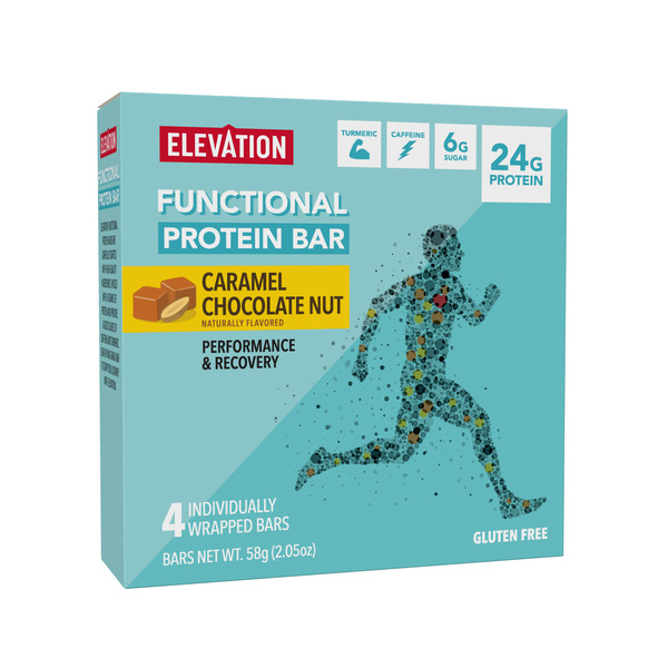 Energy & Granola Bars Elevation  Functional Protein Bar, Caramel Chocolate Nut hero