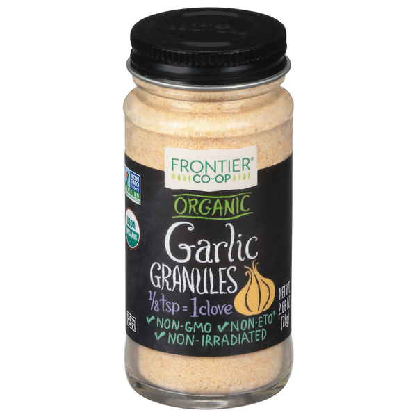 Spices & Seasonings Frontier Co-op Garlic Granules, Organic hero