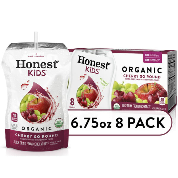 Juice & Nectars The Honest Company Cherry Go Round Organic Juice Drink hero