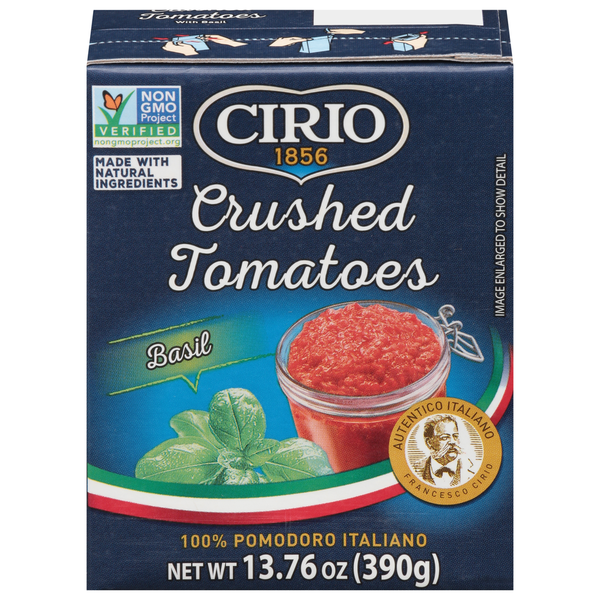 Canned & Jarred Vegetables Cirio Crushed Tomatoes, Basil hero