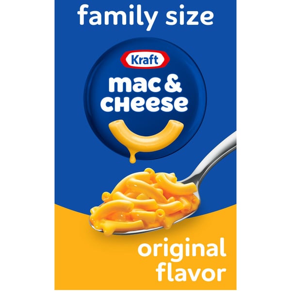 Instant Foods Kraft Original Mac & Cheese Macaroni and Cheese Dinner Family Size hero