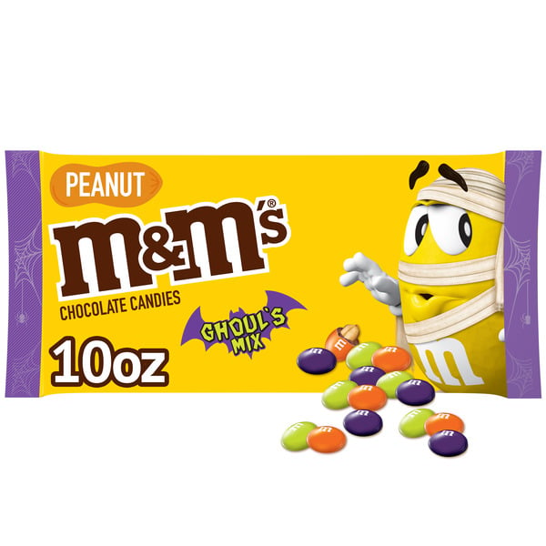 Candy & Chocolate M&M's Peanut Milk Chocolate Ghoul's Mix Chocolate Halloween Candy hero