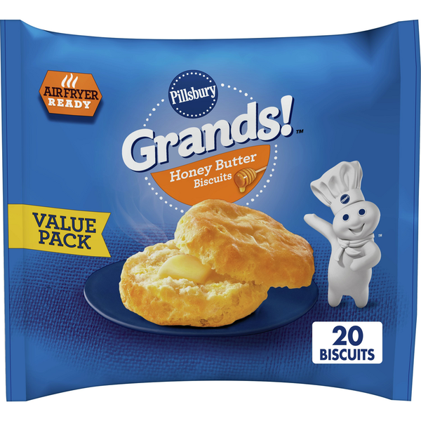 Doughs, Gelatins & Bake Mixes Pillsbury Grands! Frozen Biscuits Value Pack, Honey Butter hero