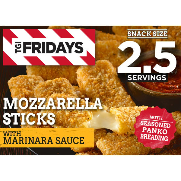 Appetizers & Sides TGI Fridays Mozzarella Sticks Frozen Snacks with Marinara Sauce hero