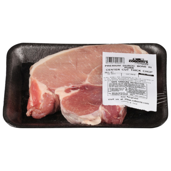 Meat Counter Meat Service Counter PB Duroc Center Cut Bone In Thick Pork Chop - From Our Service Counter hero