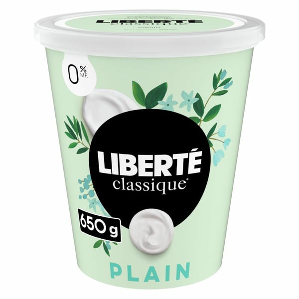 Yogurt Liberté Classique 0% Smooth Traditional Yogurt, Plain hero