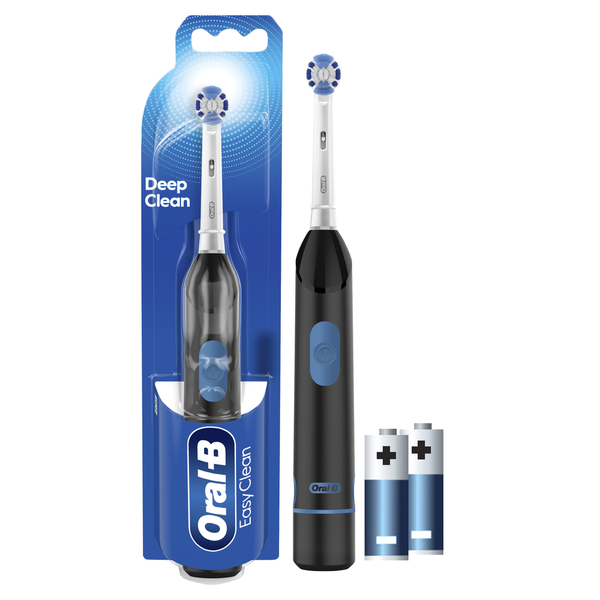 Oral-B Revolution Battery Toothbrush with (1) Brush Head, Black, Batteries Included hero