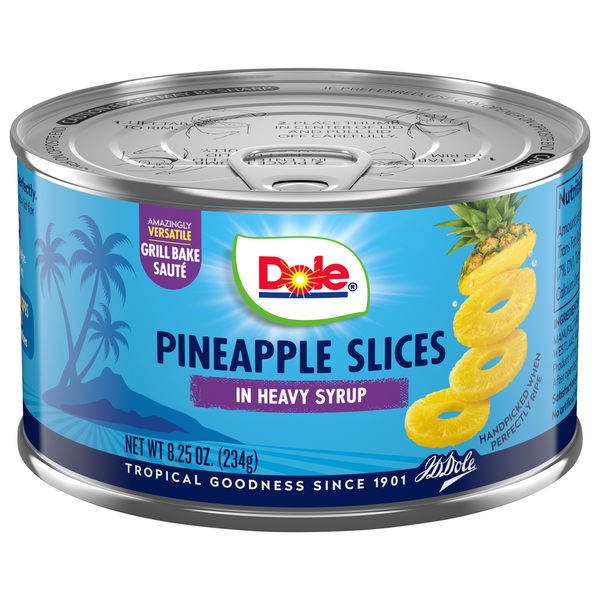 Canned Fruit & Applesauce Dole Pineapple Slices, in Heavy Syrup hero