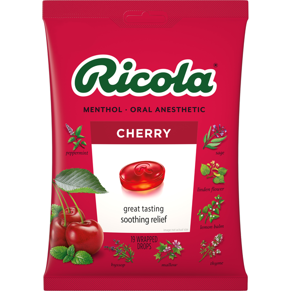 Cold, Flu & Allergy Ricola Cherry Throat Drops hero