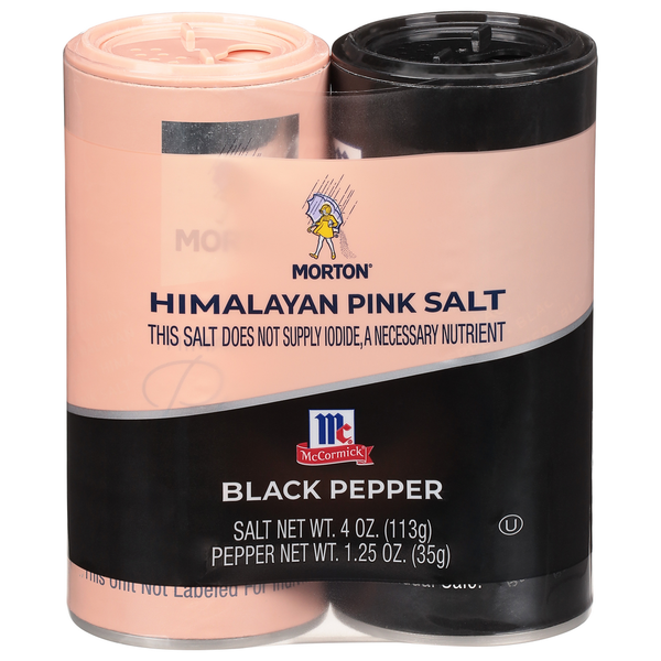 Spices & Seasonings Morton Himalayan Pink Salt & Black Pepper hero