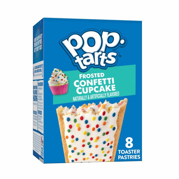 Breakfast Bars & Pastries Pop-Tarts Toaster Pastries, Breakfast Foods, Kids Snacks, Frosted Confetti Cupcake hero