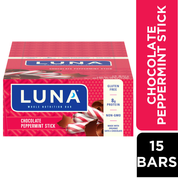 Energy & Granola Bars Luna Chocolate Peppermint Stick hero