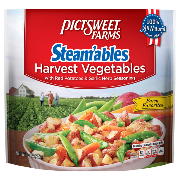 Frozen Produce Pictsweet Farms Steamables Harvest with Red Potatoes & Garlic Herb Sauce hero