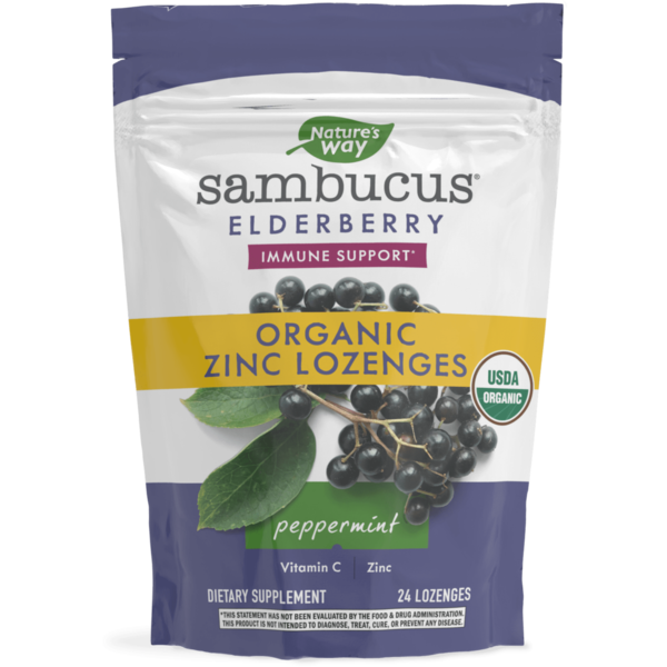 Cold, Flu & Allergy Nature's Way Sambucus Zinc Lozenges hero