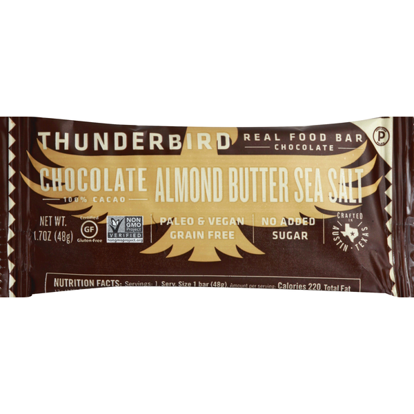 Energy & Granola Bars Thunderbird Chocolate Bar, Almond Butter Sea Salt hero