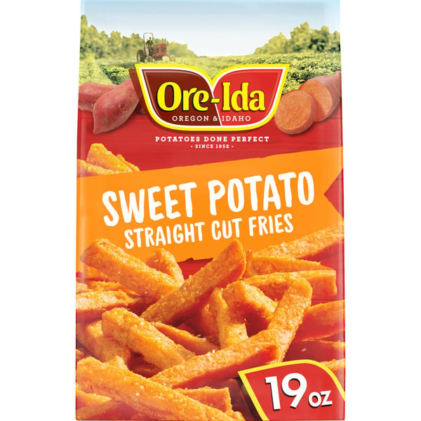 Ore-Ida Sweet Potato Fries Straight Cut Frozen Food Snacks hero