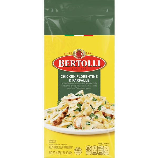 Frozen Meals Bertolli Chicken Florentine And Farfalle hero