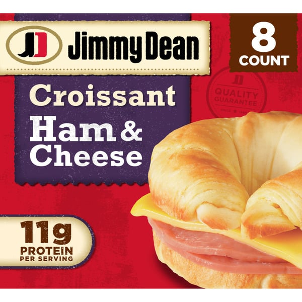 Frozen Breakfast Jimmy Dean Ham & Cheese Croissant Sandwiches, Frozen hero