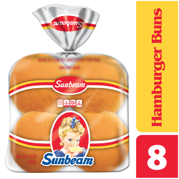 Buns & Rolls Sunbeam Hamburger Buns hero