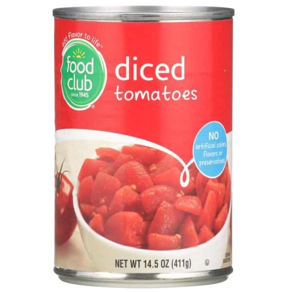 Canned & Jarred Vegetables Food Club Diced Tomatoes hero