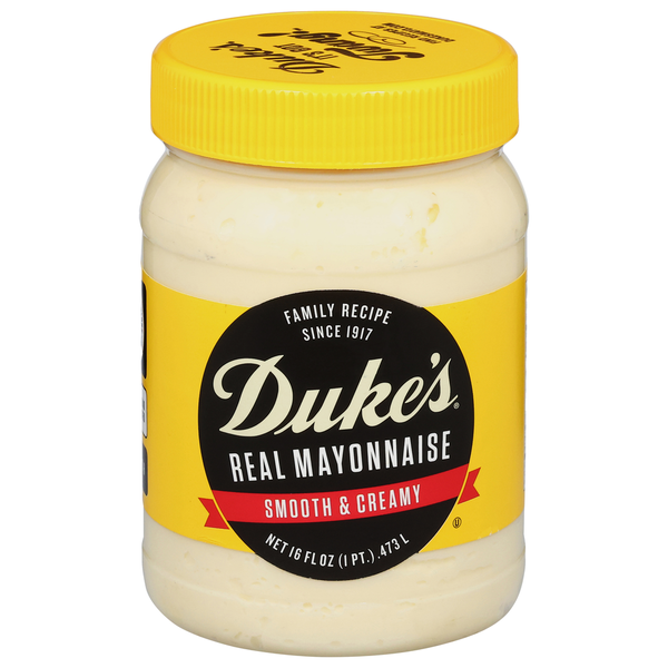 Condiments Duke's Mayonnaise, Real, Smooth & Creamy hero