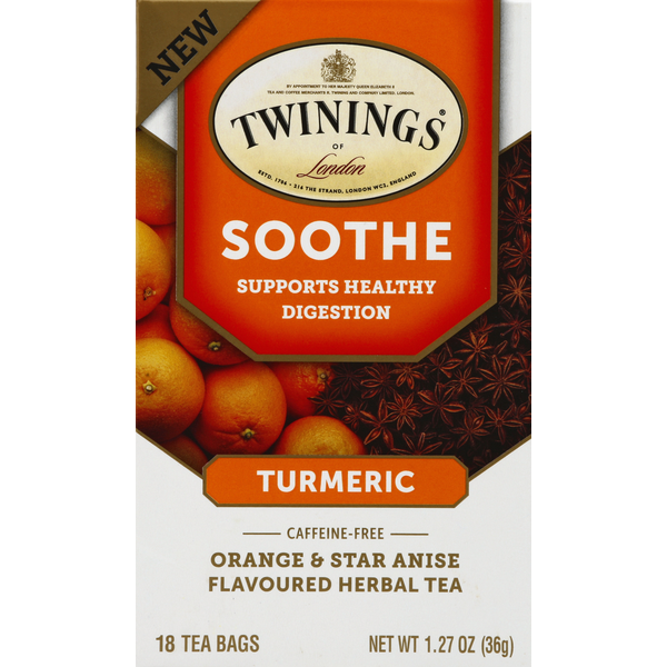 Tea Twinings Of London Soothe Turmeric Tea Bags hero