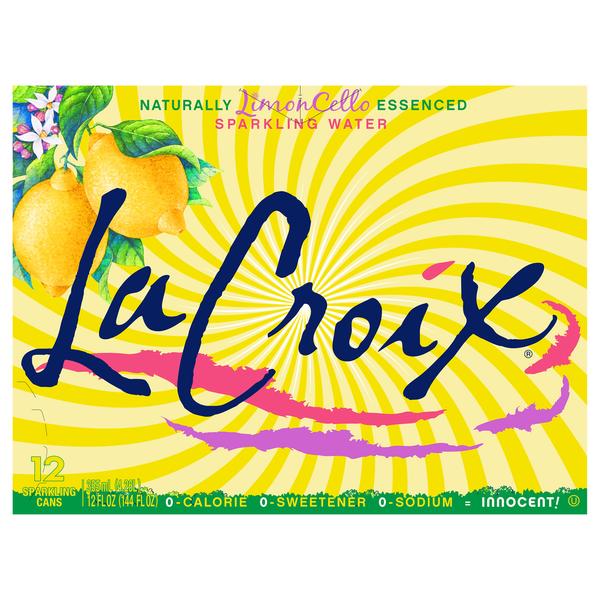 Water, Seltzer & Sparkling Water LaCroix Sparkling Water, LimonCello hero