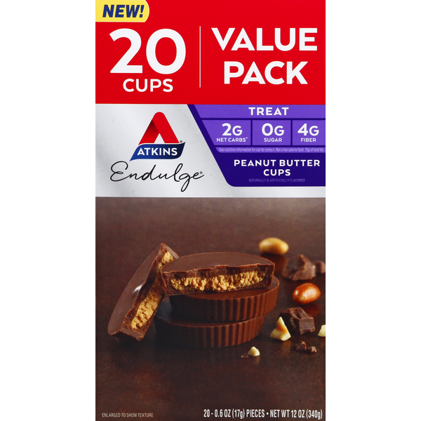 Candy & Chocolate Atkins Peanut Butter Cups, Value Pack hero