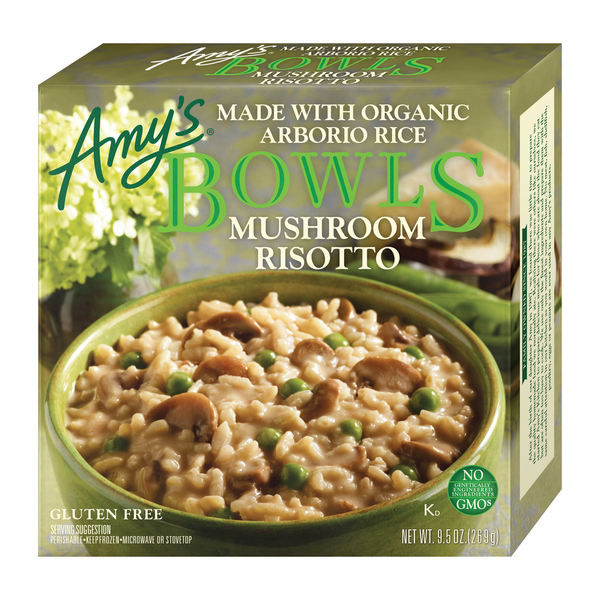 Frozen Meals Amy's Kitchen Mushroom Risotto Bowl hero