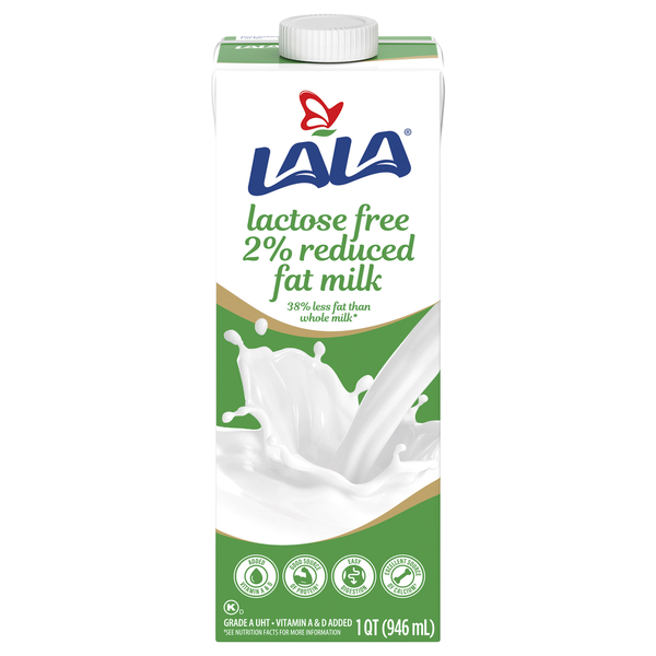 Milk LALA Milk, 2% Reduced Fat, Lactose Free hero