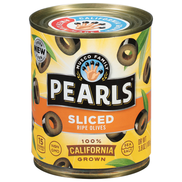 Canned & Jarred Vegetables Pearls Sliced California Ripe Olives hero