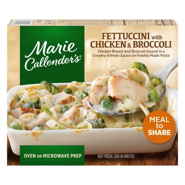 Frozen Meals Marie Callender's Fettuccini with Chicken & Broccoli Meal to Share Multi-Serve Frozen Dinner hero