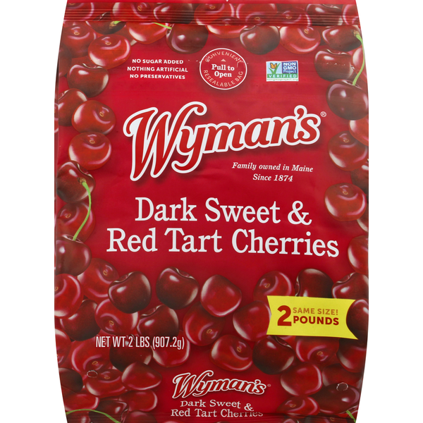 Frozen Fruit & Juice Wyman's Dark Sweet & Red Tart Cherries hero