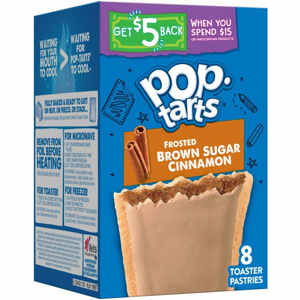 Breakfast & Cereal Pop-Tarts Toaster Pastries, Breakfast Foods, Kids Snacks, Frosted Brown Sugar Cinnamon hero