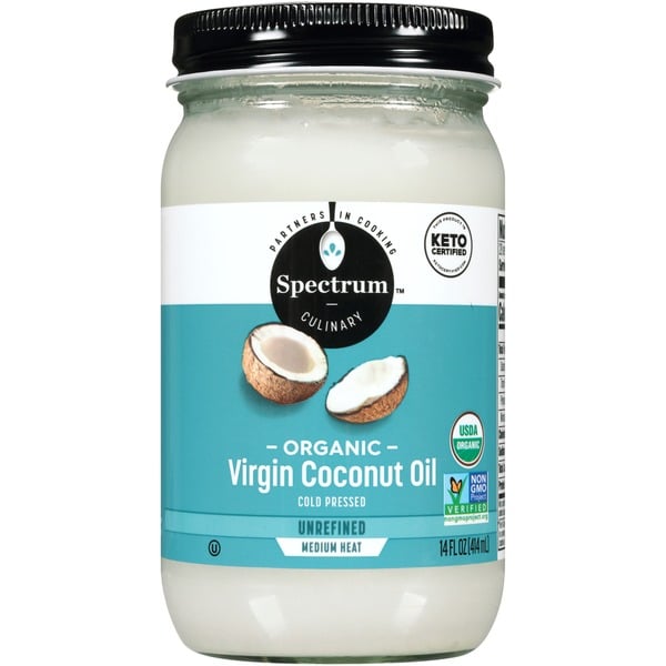 Oils & Vinegars Spectrum Culinary Organic Unrefined Coconut Oil hero