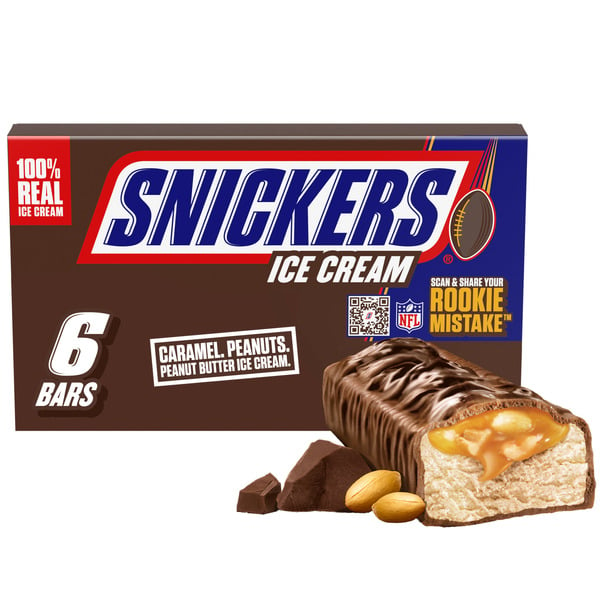 Novelty Desserts SNICKERS Peanut Butter Ice Cream Bars hero