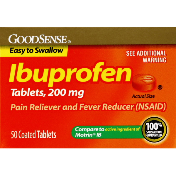 Muscles, Joints & Pain Relief Good Sense Ibuprofen, 200 mg, Tablets hero