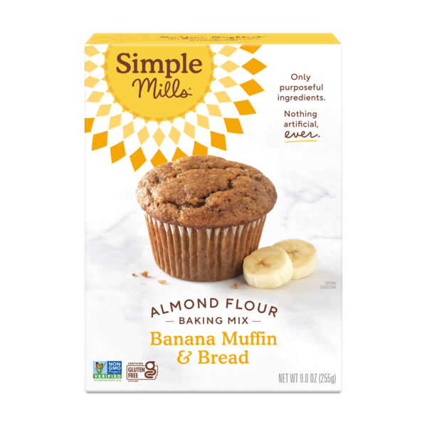 Baby First Aid & Vitamins Simple Mills Almond Flour Banana Muffin & Bread Baking Mix hero